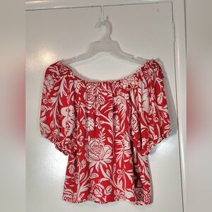 Knox Rose Off Shoulder Fresh and FunTop Size Large
